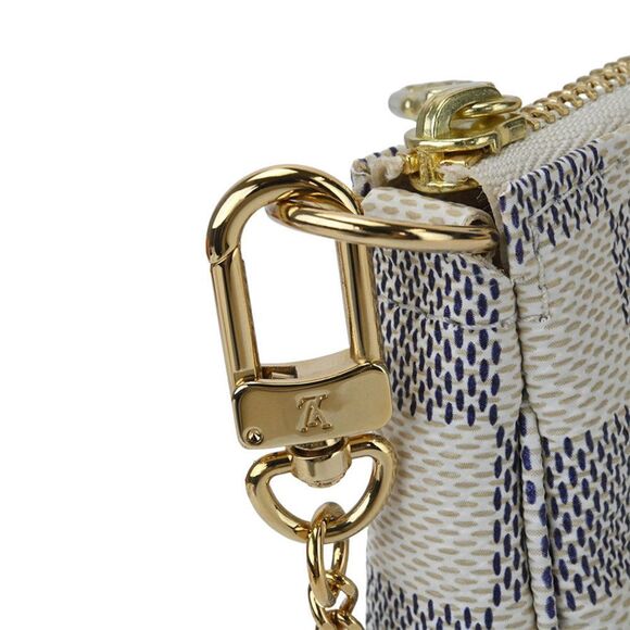 Louis Vuitton Mini Pochette Accessoire Damier Azur White - Picture 4 of 9